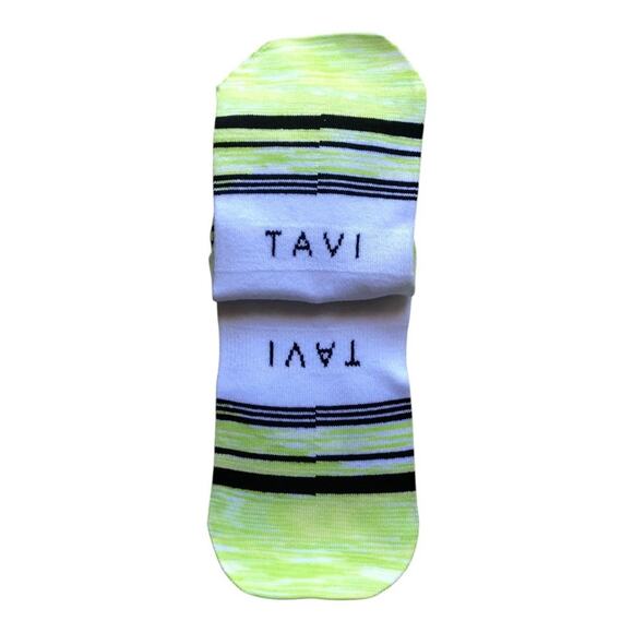 2 TAVI Sport NIP Women Thin Ultra Lite Compression Low Rise Parker Socks Citrus - Picture 7 of 11